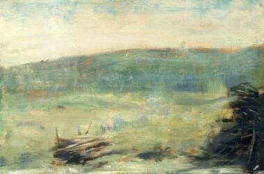 Landscape at Saint-Ouen (Georges Seurat) - Muzeo.com