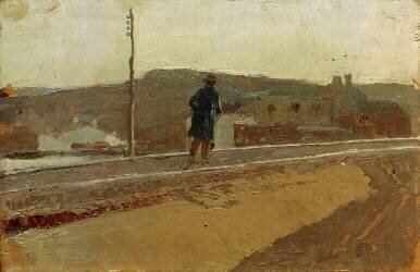 Landscape with a Figure (Joaquin Sorolla y Bastida) - Muzeo.com