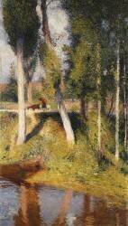 Landscape with the Edge of a River (Henri Martin) - Muzeo.com