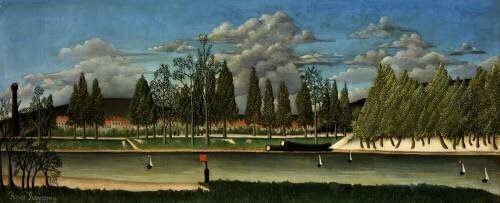 Landscape with Tree Trunks (Henri Rousseau) - Muzeo.com