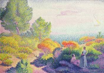Landscape with Two Women (Henri-Edmond Cross) - Muzeo.com