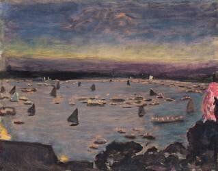 Lantern Procession on the Outer Alster (Pierre Bonnard) - Muzeo.com