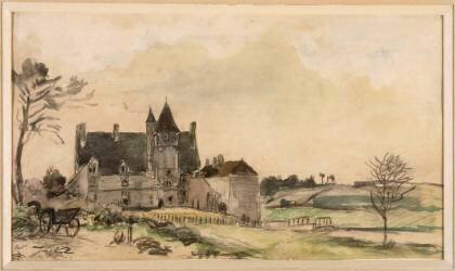 Le château de Villemenant (Johan Barthold Jongkind) - Muzeo.com