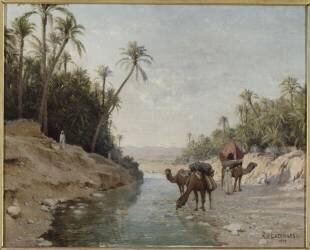 Le Gué (Jean Baptiste Paul Lazerges) - Muzeo.com