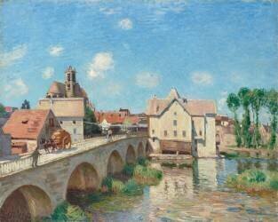 Le Pont de Moret (Alfred Sisley) - Muzeo.com
