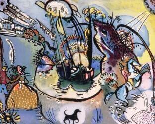 Le port (Wassily Kandinsky) - Muzeo.com