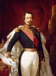 L'empereur Napoléon III (1808-1873), portrait à mi-corps (Pierre-Honoré Hugrel) - Muzeo.com