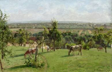 Les coteaux du Vésinet (Camille Pissarro) - Muzeo.com