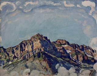 Les Dents Blanches près de Champery (Ferdinand Hodler) - Muzeo.com
