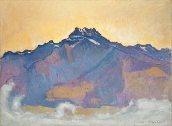 Les Dents du Midi (Ferdinand Hodler) - Muzeo.com
