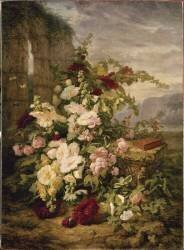 Les fleurs dans les ruines (Simon Saint-Jean) - Muzeo.com