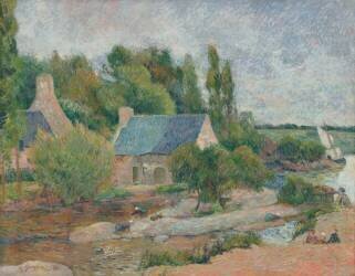 Les Lavandières à Pont-Aven (Paul Gauguin) - Muzeo.com