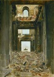 Les Ruines des Tuileries (Jean-Louis-Ernest Meissonier) - Muzeo.com