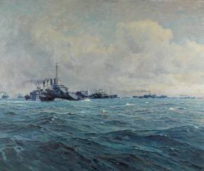 Les troupes des Etats-Unis, en route vers la France (Judd Frederick Waugh) - Muzeo.com