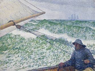 L'homme à la barre (Theo van Rysselberghe) - Muzeo.com
