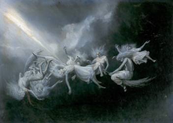 Lightning struck a flock of witches (William Holbrook Beard) - Muzeo.com