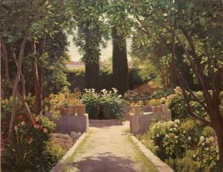 Lilies and lemon trees, Guiteras Garden (Santiago Rusiñol) - Muzeo.com