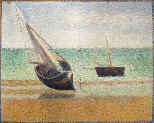 Low Tide at Grandcamp (Georges Seurat) - Muzeo.com