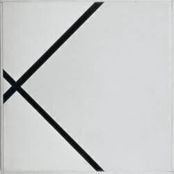 Lozenge Composition with Two Lines (Piet Mondrian) - Muzeo.com