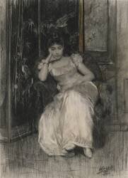 Mademoiselle de Clermont-Tonnerre (Alfred Stevens) - Muzeo.com