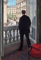 Man at the Window (Gustave Caillebotte) - Muzeo.com