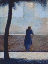 Man leaning on a parapet (Georges Seurat) - Muzeo.com