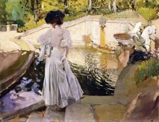 Maria looking at the Fishes (Joaquin Sorolla y Bastida) - Muzeo.com