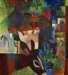 Market in Tunis (August Macke) - Muzeo.com