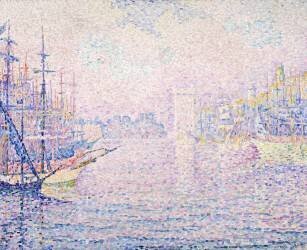 Marseille Port, Morning Mist (Paul Signac) - Muzeo.com