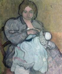 Maternity with a White Dress : Jean-Paul (Maurice Denis) - Muzeo.com