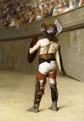 Mirmillon - A Gallic Gladiator (Jean-Léon Gérôme) - Muzeo.com