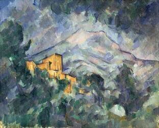 Montagne Sainte-Victoire and the Black Chateau (Paul Cézanne) - Muzeo.com