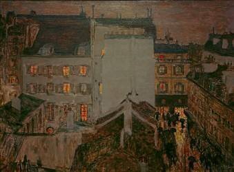 Montmartre in the Rain, or Rue Tholozé (Pierre Bonnard) - Muzeo.com