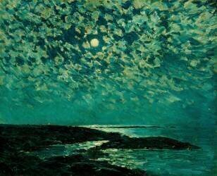 Moonlight, Isle of Shoals (Childe Hassam) - Muzeo.com