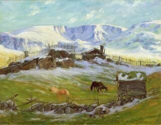 Morning sun over the mountain (Gustav Wentzel) - Muzeo.com