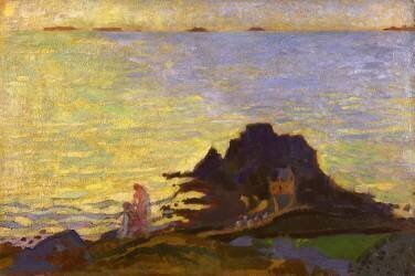 Mother and Child above a Rocky Outcrop (Maurice Denis) - Muzeo.com