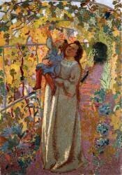 Mother and Child under the Vine (Maurice Denis) - Muzeo.com