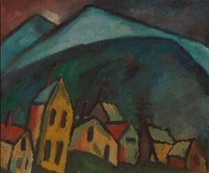 Mountain Landscape with Houses (Alexej von Jawlensky) - Muzeo.com