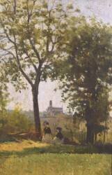 Mountains of the Cross (Silvestro Lega) - Muzeo.com