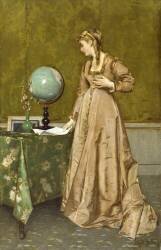 News from Afar (Alfred Stevens) - Muzeo.com