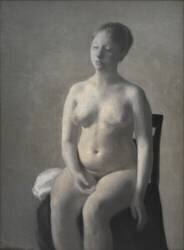Nude female model (Vilhelm Hammershoi) - Muzeo.com