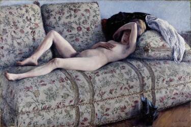 Nude on a Couch (Gustave Caillebotte) - Muzeo.com