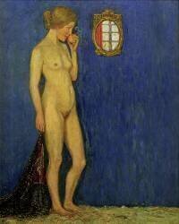 Nude Portrait of Martha Vogeler (Heinrich Vogeler) - Muzeo.com