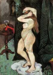 Nude styling her hair (Suzanne Valadon) - Muzeo.com