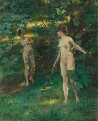 Nymphes de Nysa,dit aussi Les nymphes (Julius Leblanc Stewart) - Muzeo.com