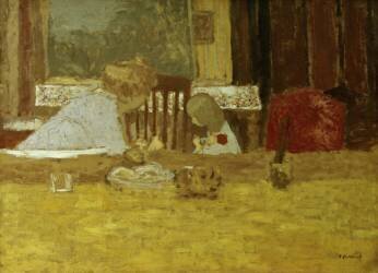 Olga Natanson And Daughter (Edouard Vuillard) - Muzeo.com