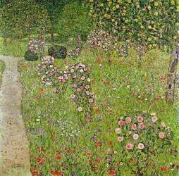 Orchard with roses (Gustav Klimt) - Muzeo.com