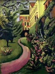Our garden with flower (August Macke) - Muzeo.com