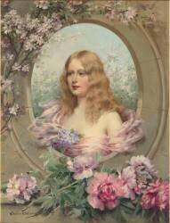 Panneau décoratif : allégorie du Printemps (Louise Abbéma) - Muzeo.com