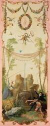 Panneau décoratif du château de Voré : La Pêche (Jean-Baptiste Oudry) - Muzeo.com